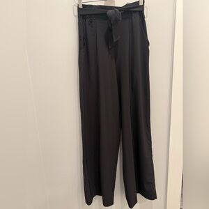 Lululemon Noir high rise black tie-waist pants